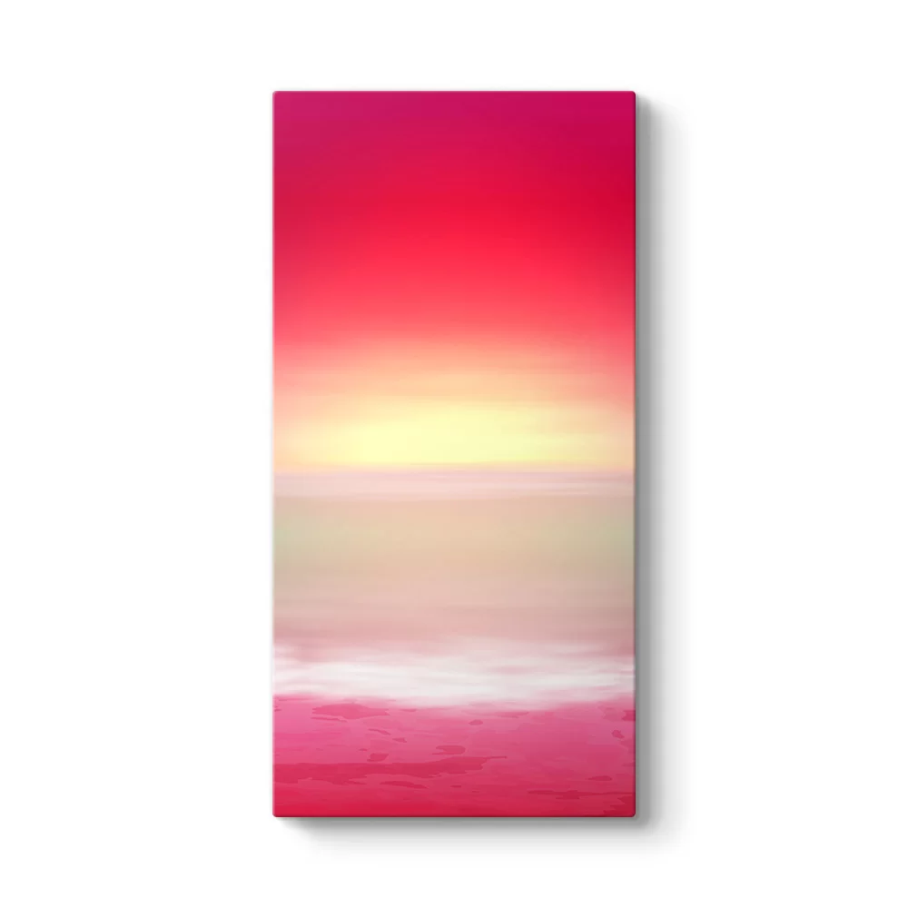 Pembe Gün Batımı Ve Deniz - Model 7